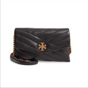 Tory Burch Kira Quilted Leather Wallet on a Chain